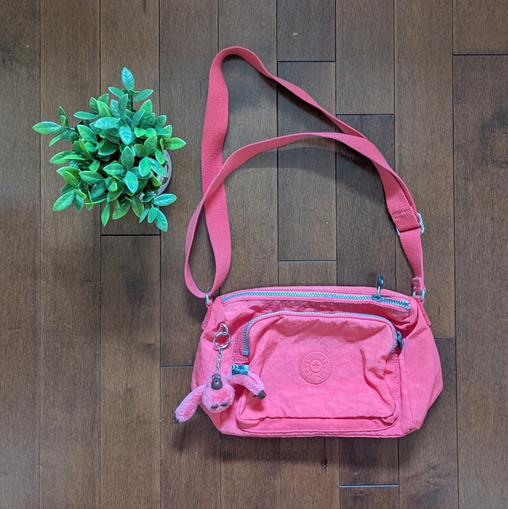 KIPLING RETH CROSSBODY BAG (TRUE PINK)